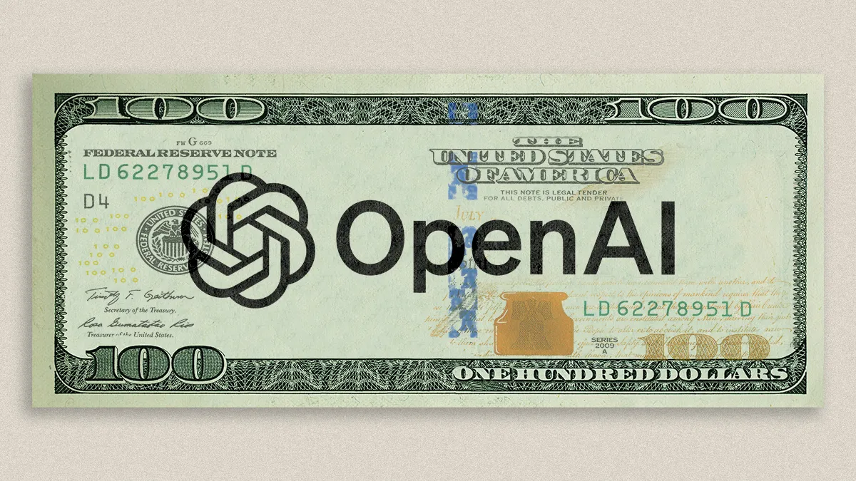 OpenAI Logo On 100 Dollar Bill